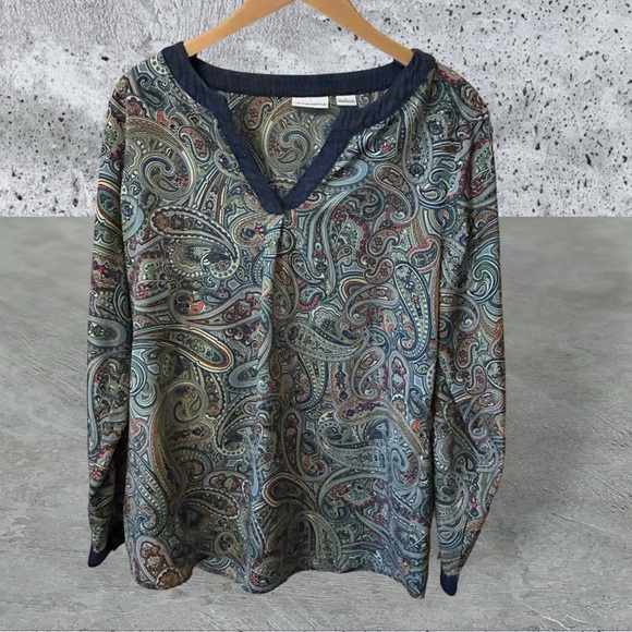 Liz Claiborne Women’s Top - Multiple-Colored - Size Large - Picture 1 of 8
